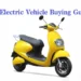 Bright yellow electric scooter featured in an electric vehicle buying guide