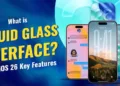 iPhone liquid glass display.