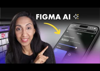 Designer presenting Figma AI-powered design tools for smart website and app UI creation
