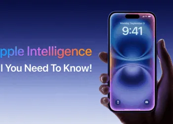 Apple Intelligence interface on iPhone showcasing AI integration in iOS and macOS