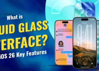 iPhone liquid glass display.